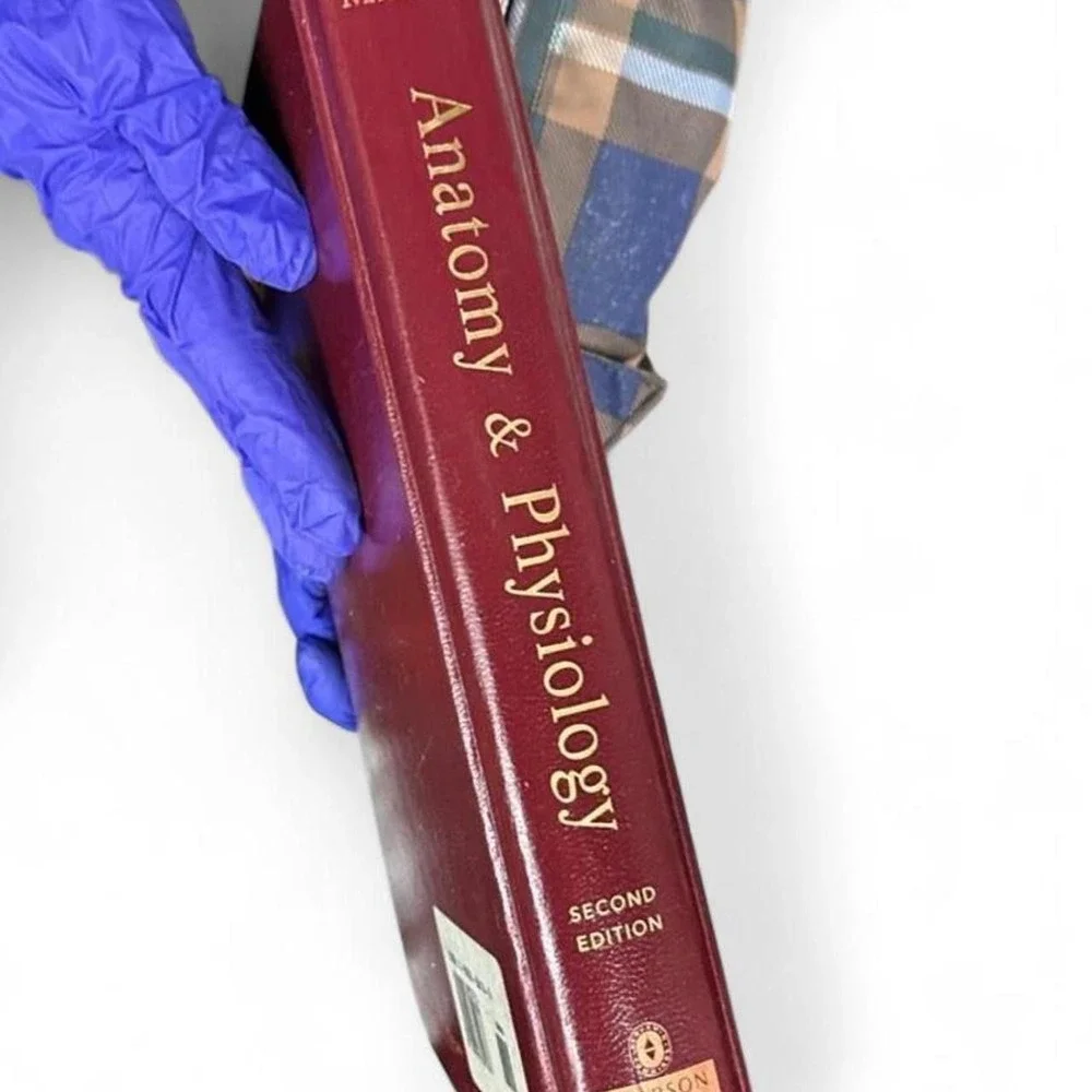 Anatomy Physiology Textbook Red Hardcover Elaine Marieb Vintage Academic Large
